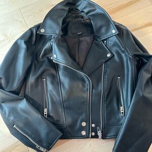 Blank NYC Black Leather Biker Jacket
